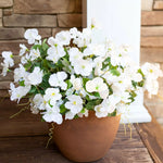 Bouquet d'hibiscus en soie or pour patio