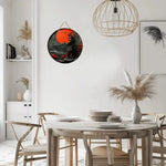 Panneau bois rond - décoration murale moderne