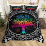 Ensemble housse couette et taies d'oreiller Arbre de Vie