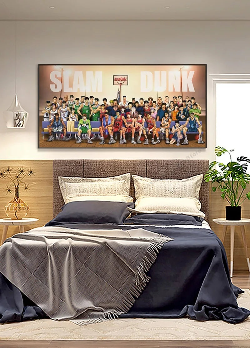 Comparaison des tailles disponibles pour la peinture Slam Dunk