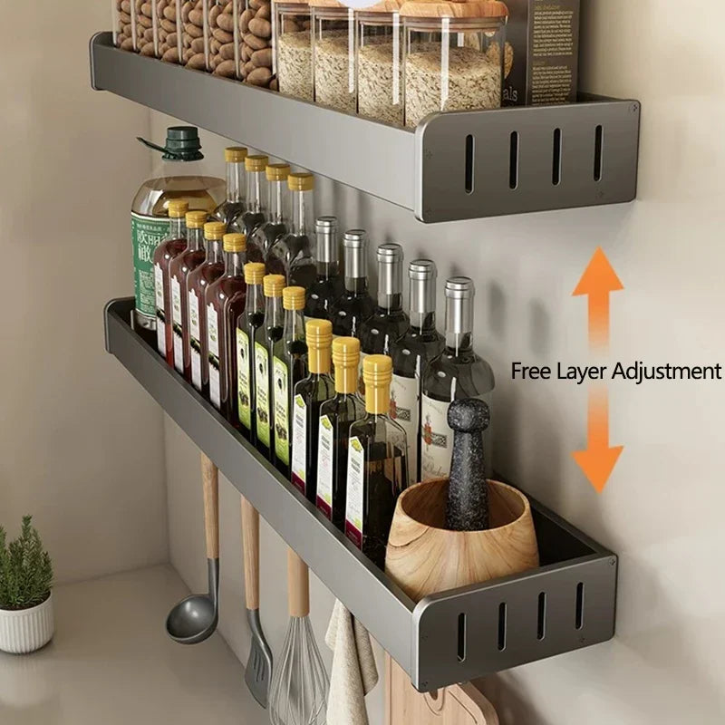 Étagère épices design moderne dans une cuisine