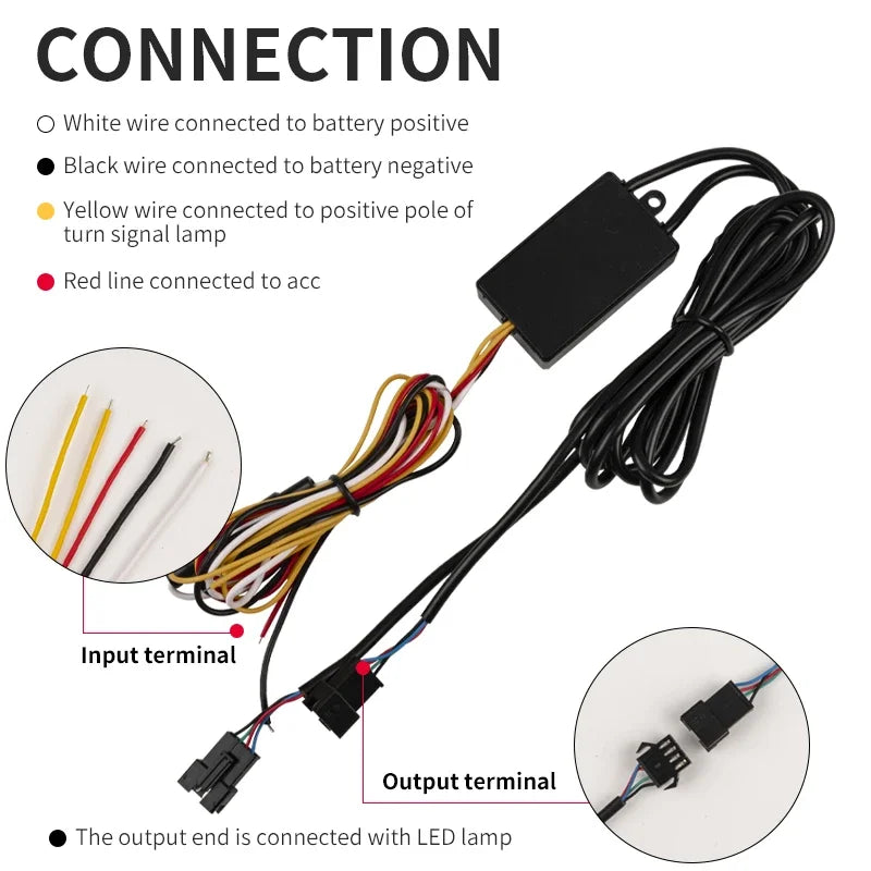 Bande LED flexible étanche pour warning auto