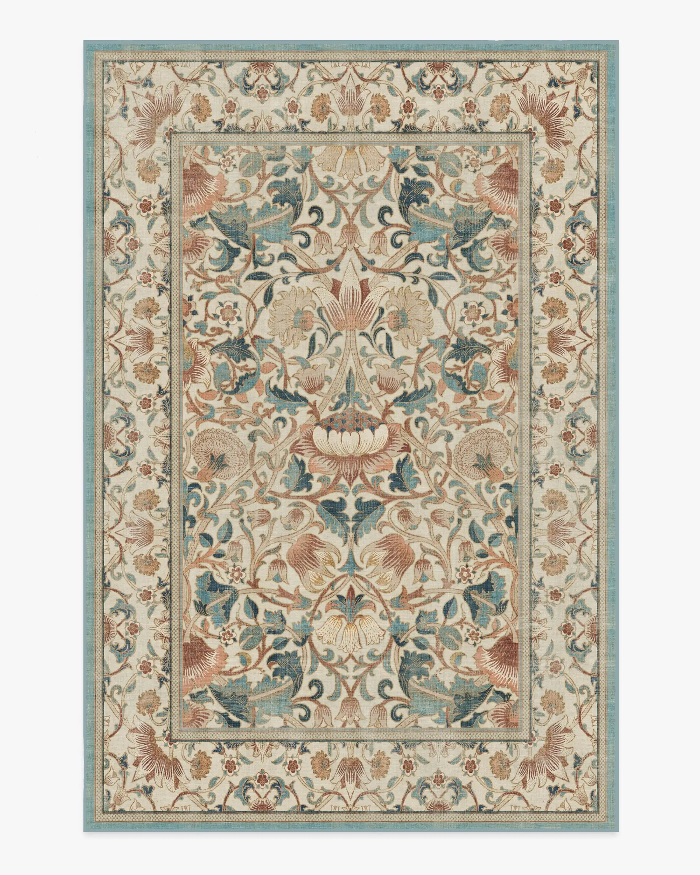 Tapis salon moderne rose texturé vue d'ensemble