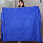 Serviette de bain microfibre 120x200 cm gris clair pliée