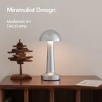 Lampe LED Art Déco rechargeable sans fil sur un bureau moderne
