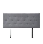 Tête de lit moderne gris foncé pleine taille vue de face