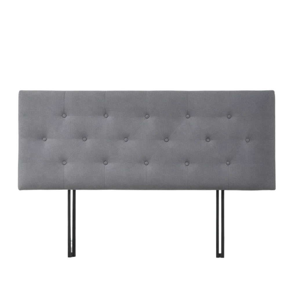 Tête de lit moderne gris foncé pleine taille vue de face
