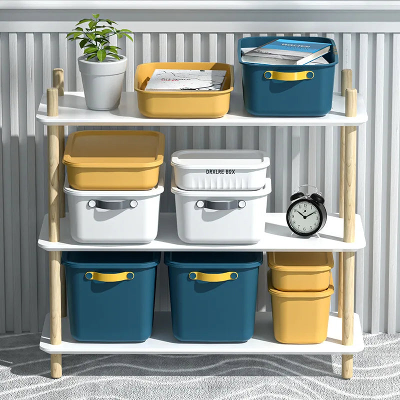 Panier de rangement avec couvercle dans un intérieur moderne