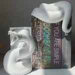 Serre-livres serpent artisanal, détail de la tête