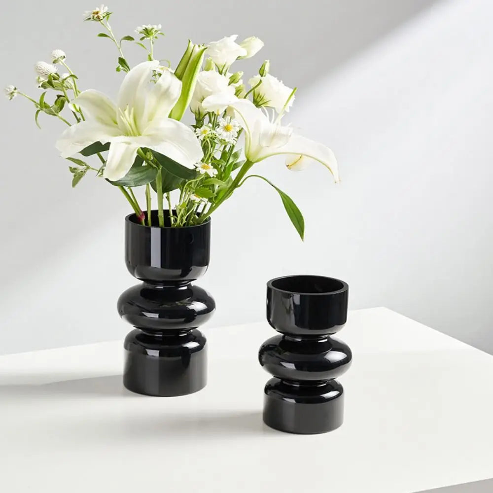 Vase en verre rétro dans différentes couleurs disponibles
