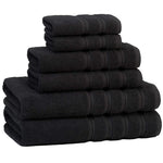 Ensemble de serviettes main, visage et bain en coton jacquard dans différentes couleurs