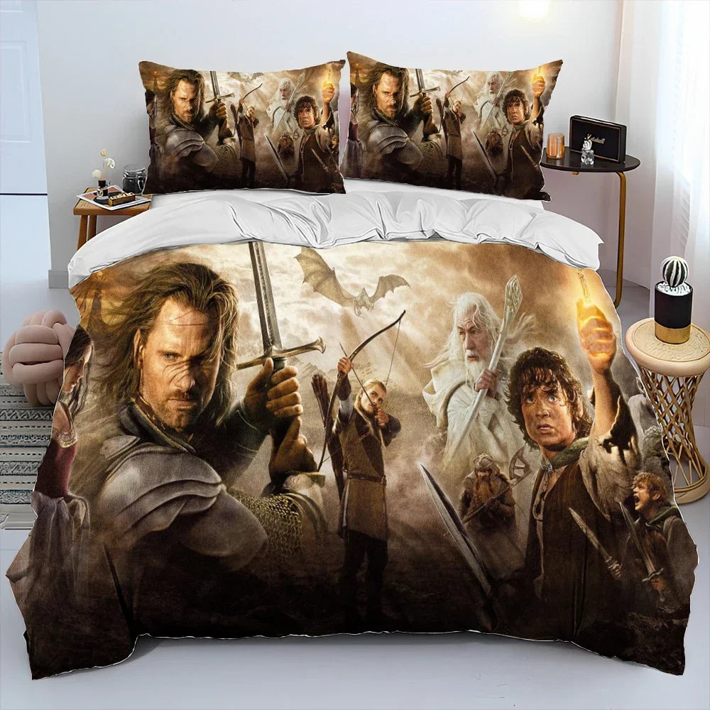 Housse de couette 200x240 Le Hobbit motif dessin animé