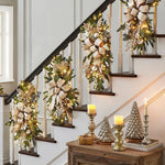 Décoration escalier Noël lumineuse sans fil guirlande LED