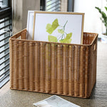 Panier de rangement grande capacité rotin