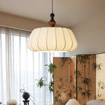 Vue de côté de la lampe plafond LED moderne avec cordon pendentif