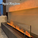 Cheminée électrique 3D LED avec vapeur d'eau - design moderne
