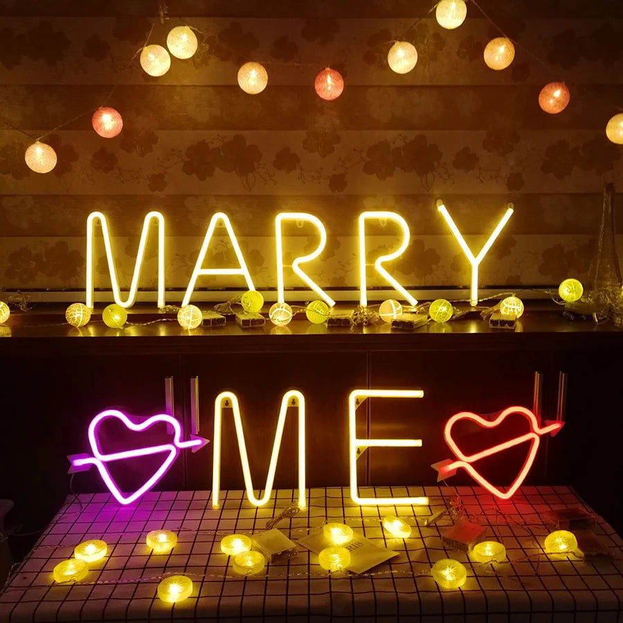 Lettre lumineuse LED 22 cm personnalisable avec télécommande