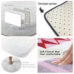 Tapis de sol souple et confortable en flanelle avec un motif circulaire et un rembourrage en mousse à mémoire de forme.