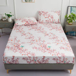 Drap housse profond 27 cm motif floral