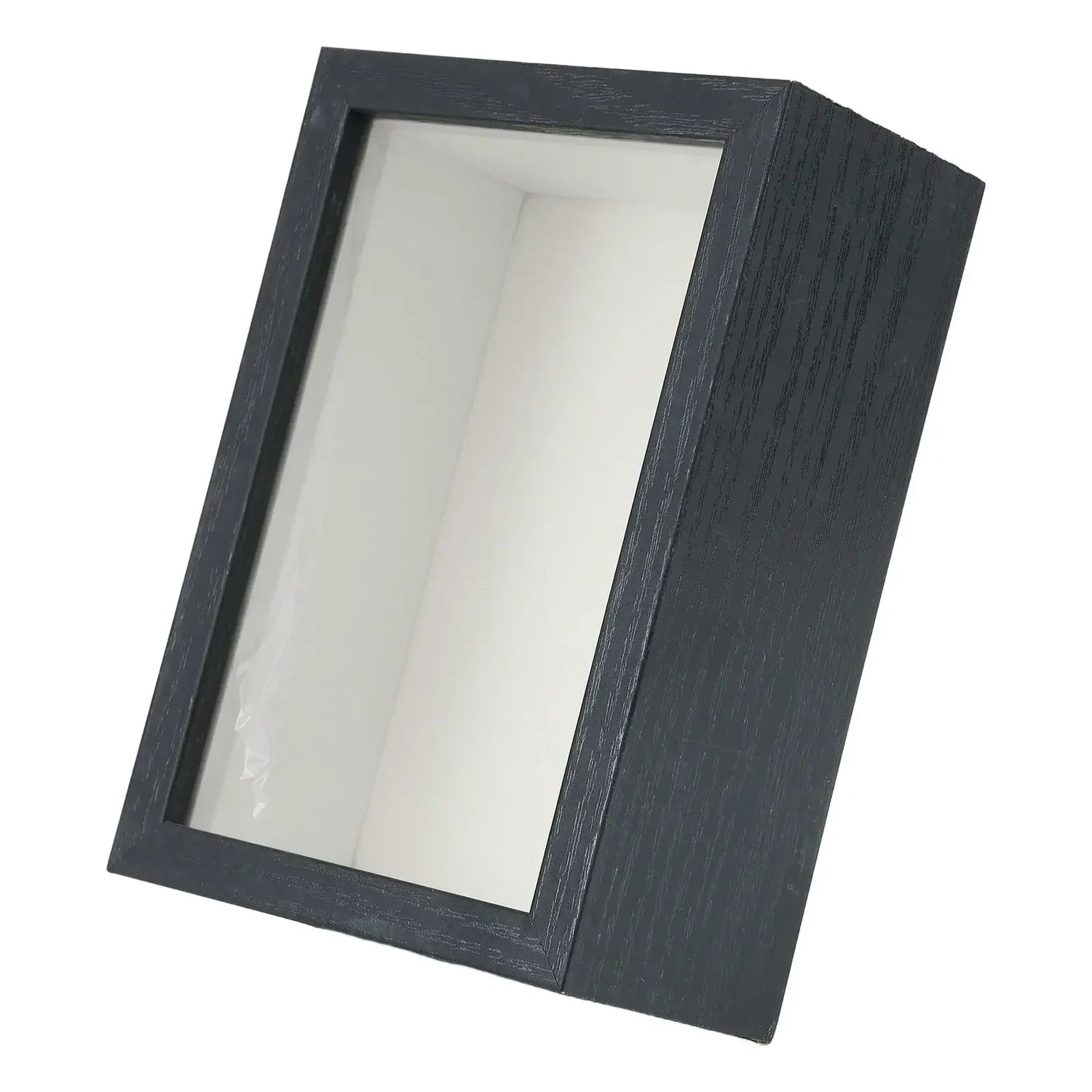 Cadre photo creux 5 cm violet sur mur