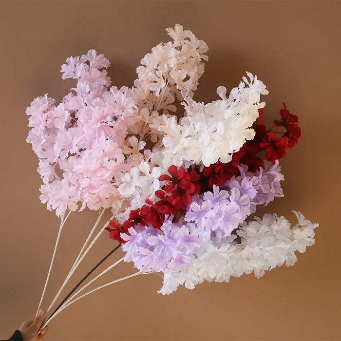 Fleur artificielle blanche cerisier 90cm vue d'ensemble