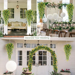 Plante artificielle Eucalyptus verte pour décoration extérieure Noël - Ombre Interieur