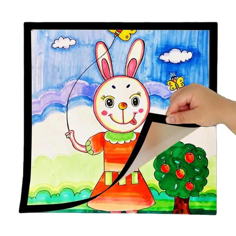 Cadre 30x30 avec peinture diamant accroché au mur