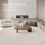 Un élégant salon moderne avec des meubles confortables et des détails de conception harmonieux, créant une atmosphère apaisante et chaleureuse.