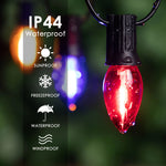Ampoule C7 incassable en plastique pour extérieur
