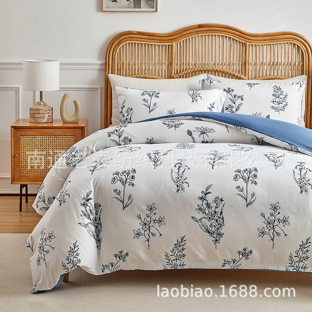 Détail du tissu sergé de la housse de couette Ombre Interieur