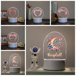 Lampe de chevet personnalisée avec prénom enfant