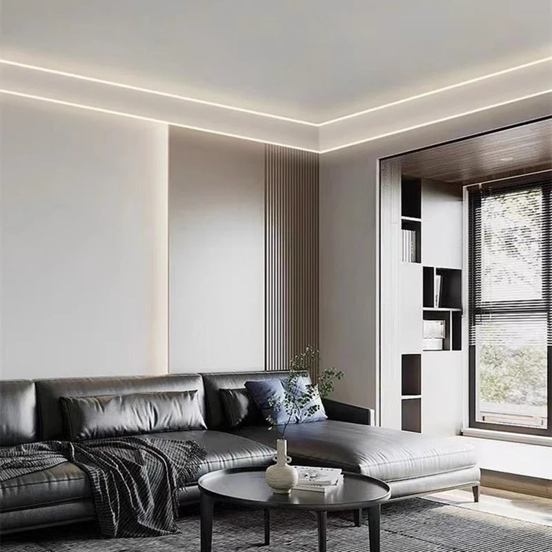 Effet d'éclairage ambiant avec bande LED linéaire