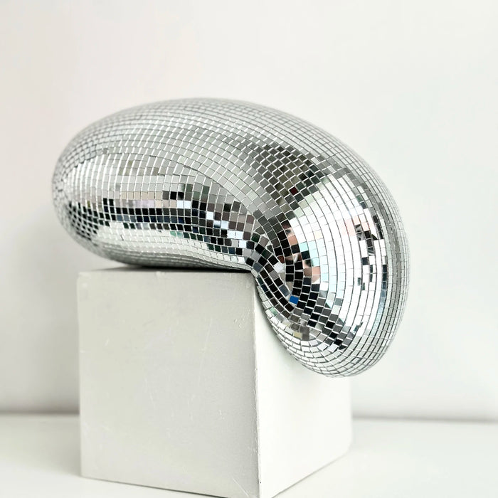 Boule disco fondue décoration intérieure moderne gris clair