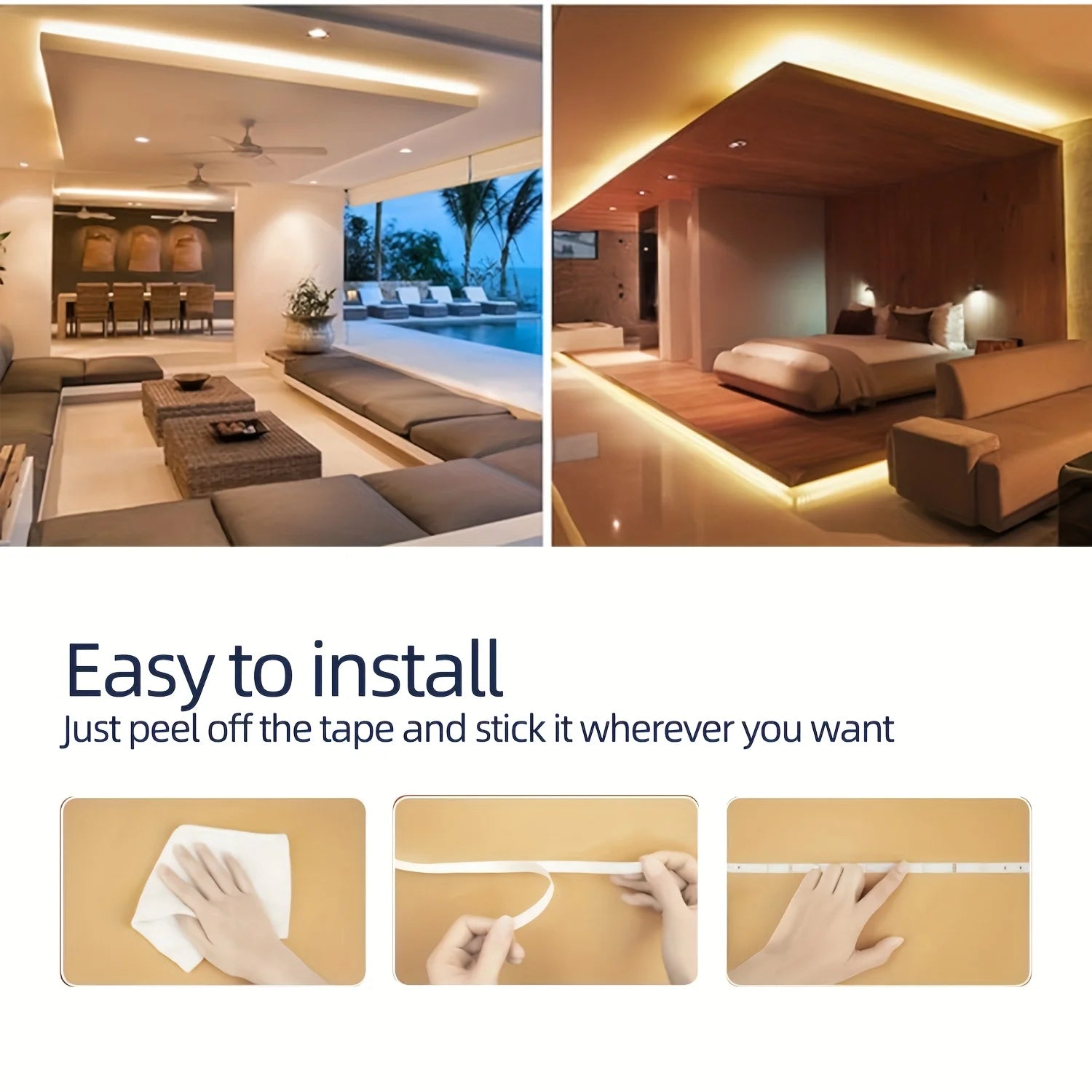 Bande LED USB multicolore pour décoration