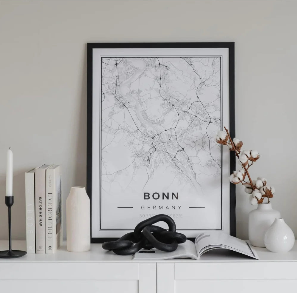 Décoration murale bois sculpté main jaune