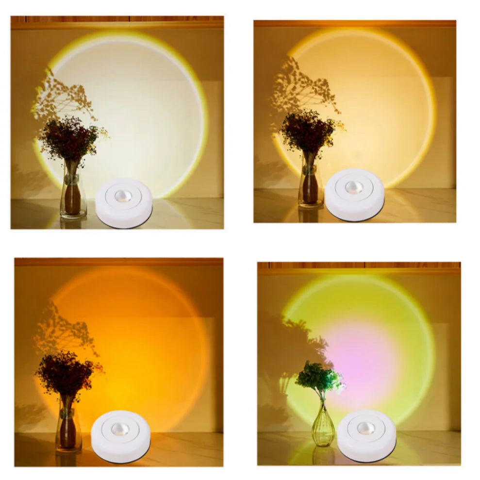 Applique murale LED fixée sur un tableau avec éclairage chaud
