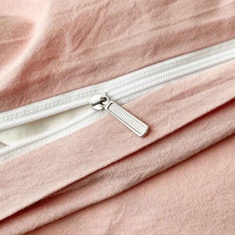 Housse de couette luxe pré-lavée vert clair