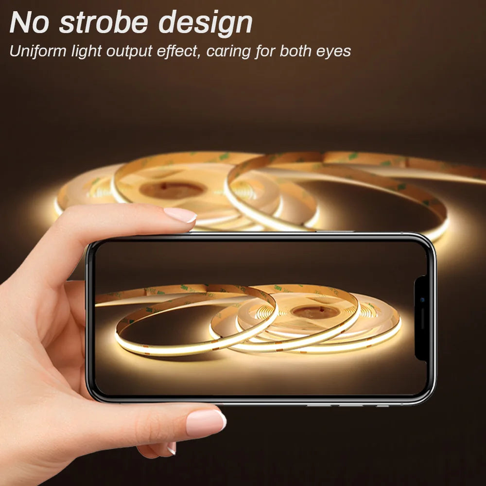Bande LED COB multicolore pour décoration intérieure