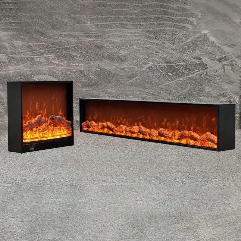 Cheminée électronique flamme simulée intérieur