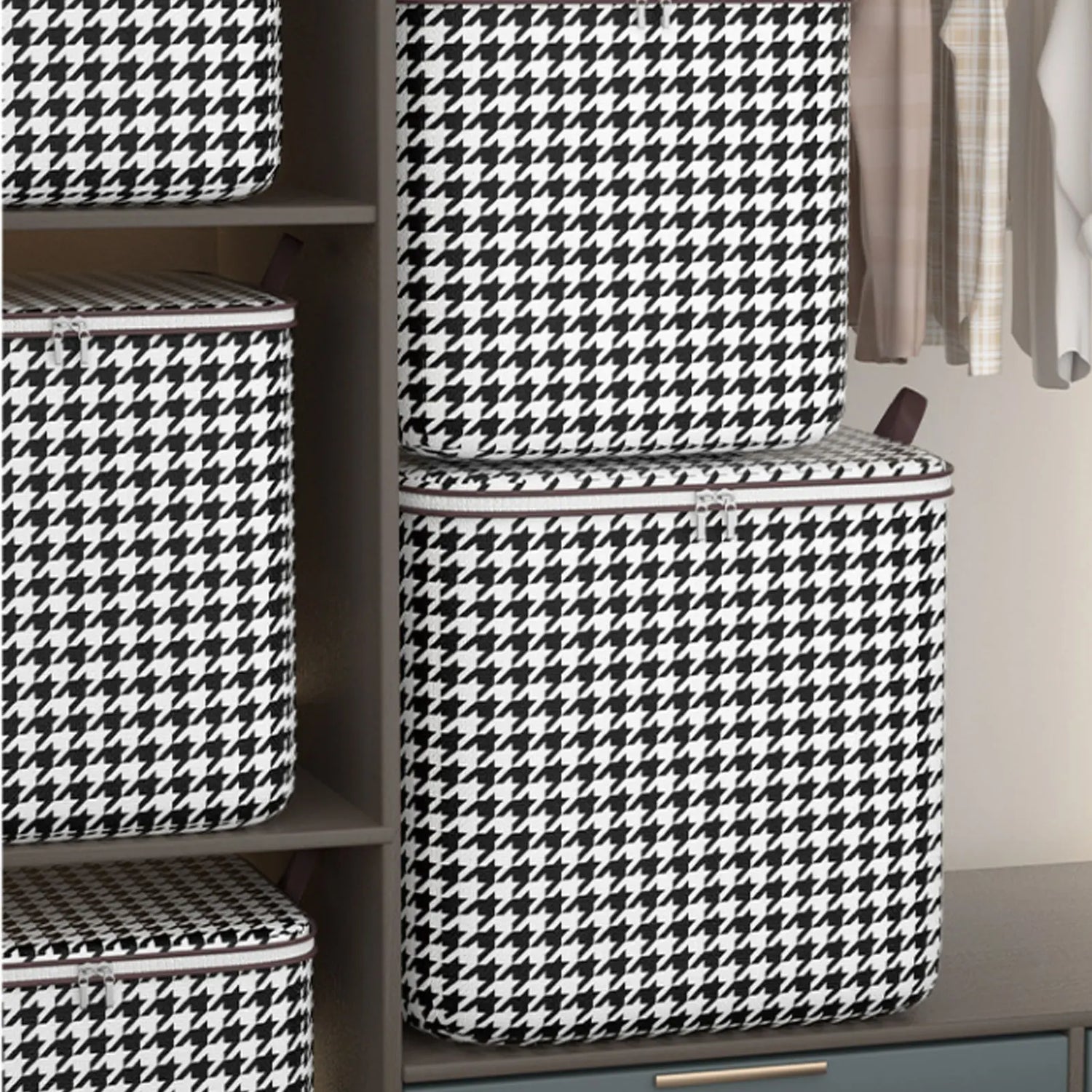 Double fermeture à glissière sur boîte de rangement Ombre Interieur