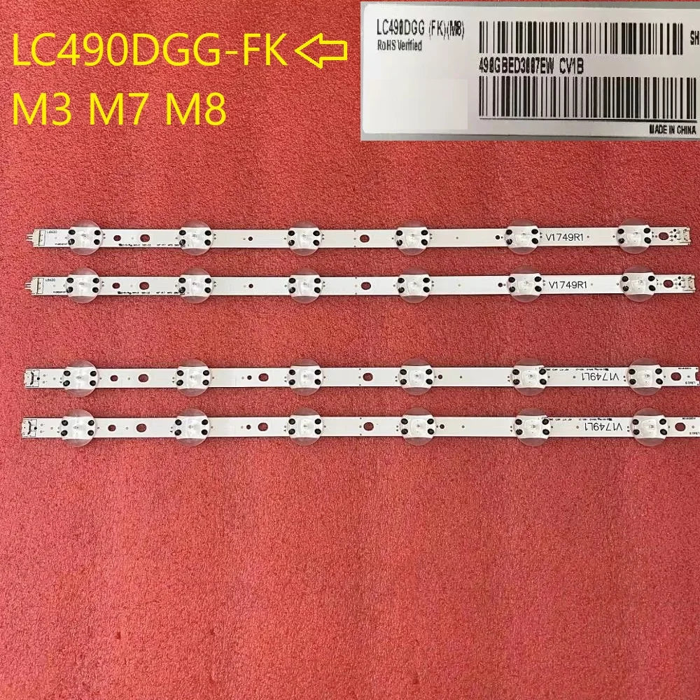 Kit 4 bandes LED pour TV LC490DGG-FK