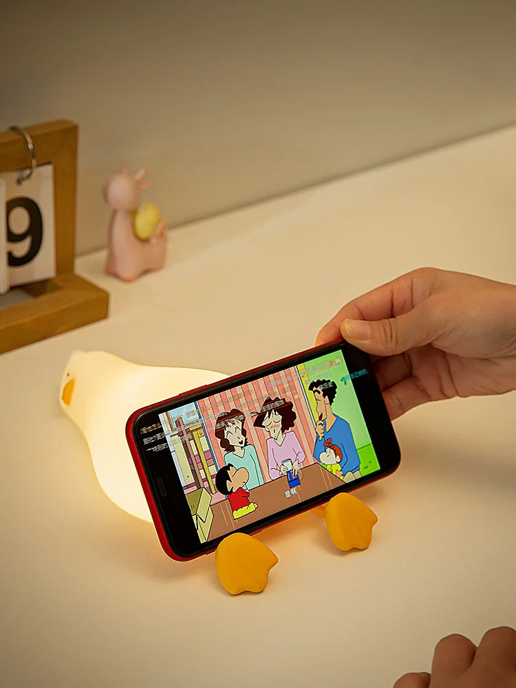 Veilleuse silicone canard pour chambre d'enfant