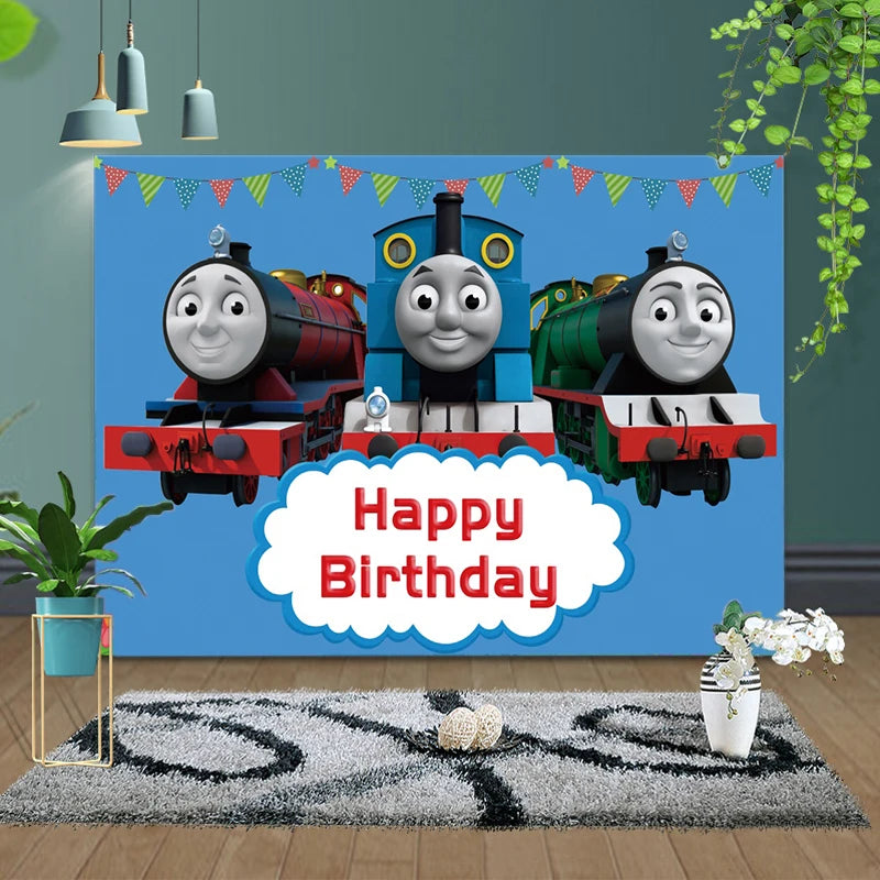 Décoration anniversaire enfant thème train