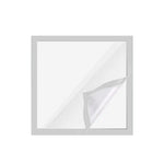 Cadre photo magnétique 30x30 blanc exposant une peinture diamant sur une table