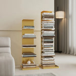 Étagère verticale invisible multicolore dans un intérieur design