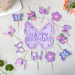 Guirlande papillon multicolore décorant une table de mariage