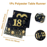 Chemin de table en couleur bourgogne pour anniversaire
