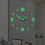 Horloge murale lumineuse 3D acrylique blanche