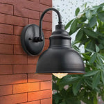 Applique murale LED retro noire 16/19cm dans une chambre à coucher moderne