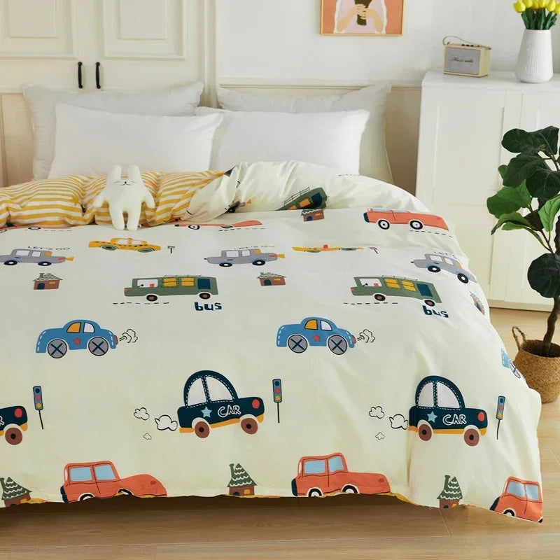 Détail motif Cars sur housse de couette